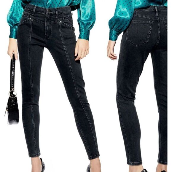 TopShop Jamie Panel  Skinny Jeans W24/L30 - Picture 1 of 9
